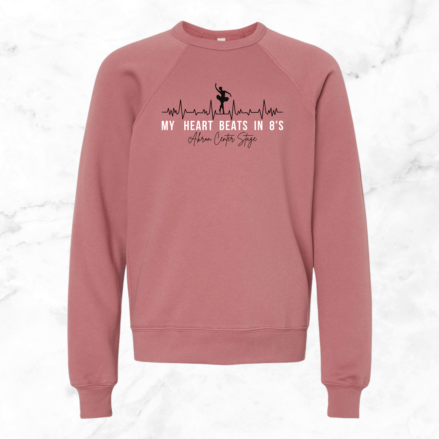 My Heart Beats in 8s Crewneck (Youth)