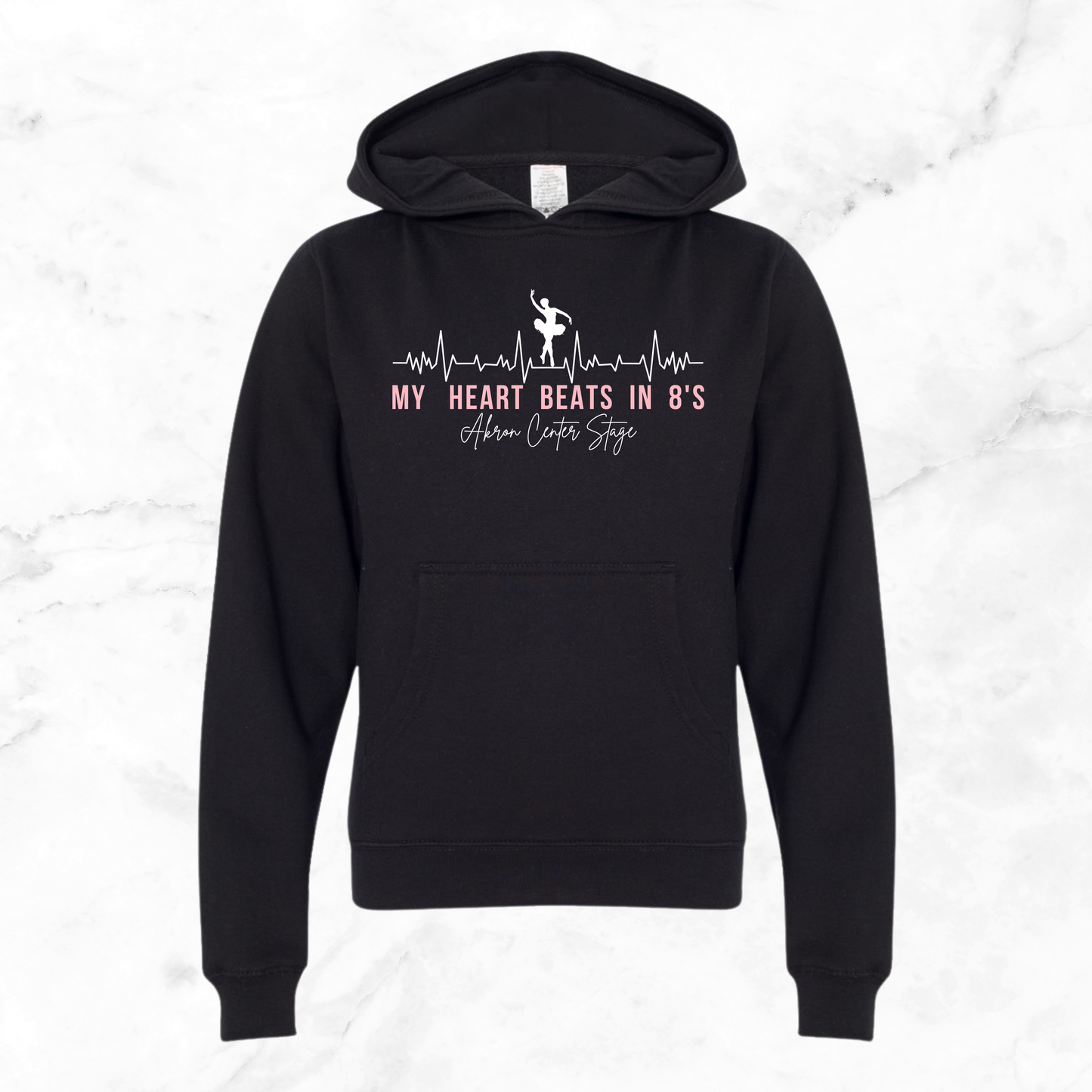 My Heart Beats in 8s Hoodie (Youth)