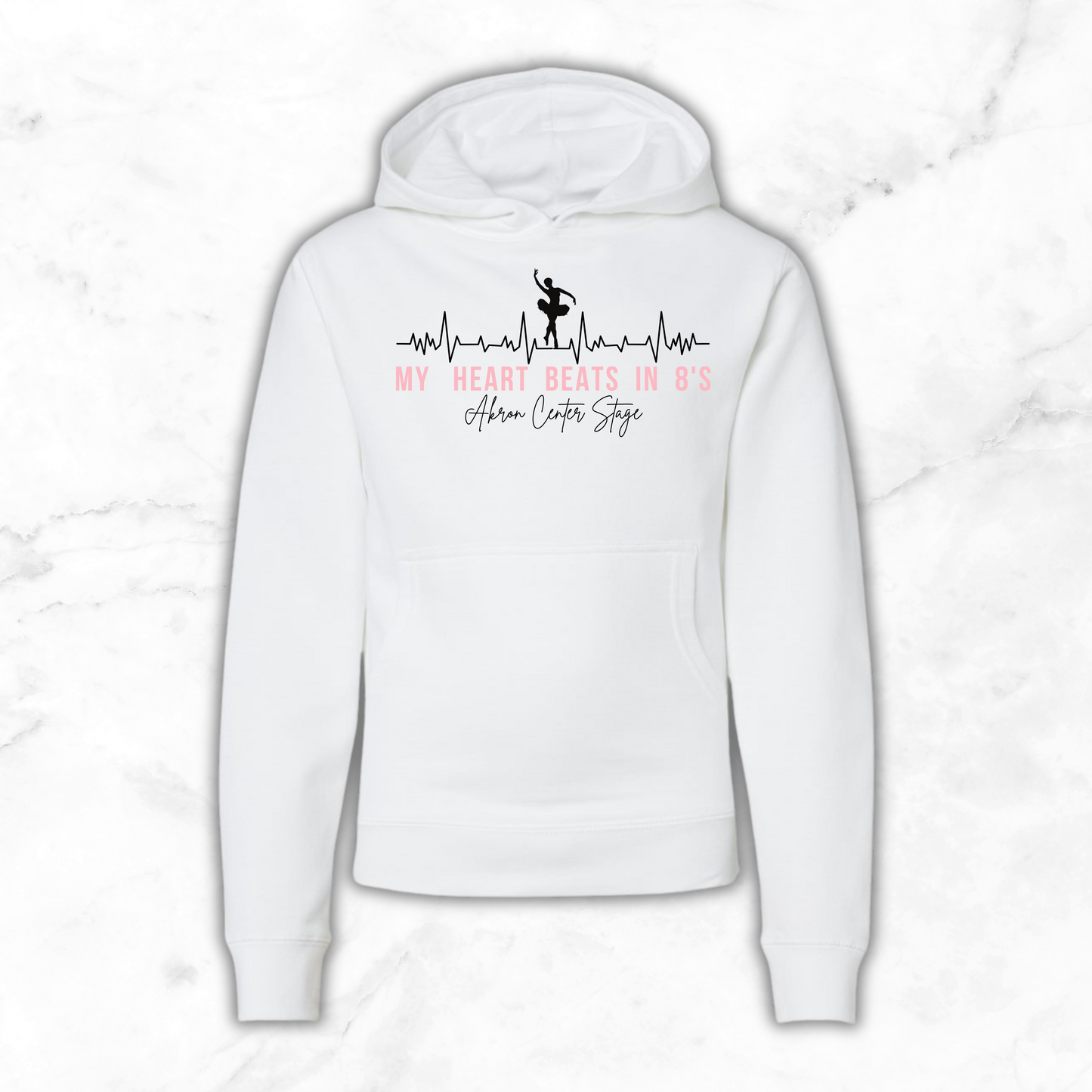 My Heart Beats in 8s Hoodie (Youth)