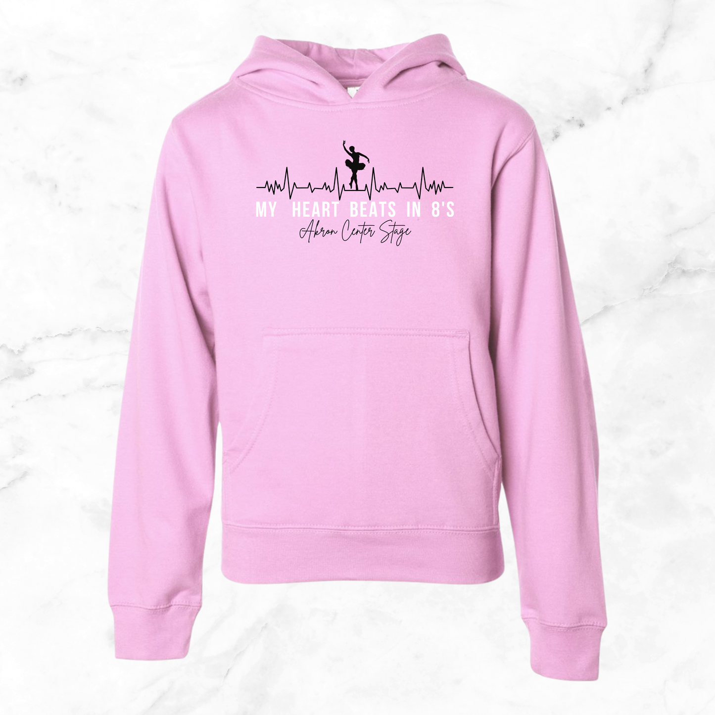 My Heart Beats in 8s Hoodie (Youth)