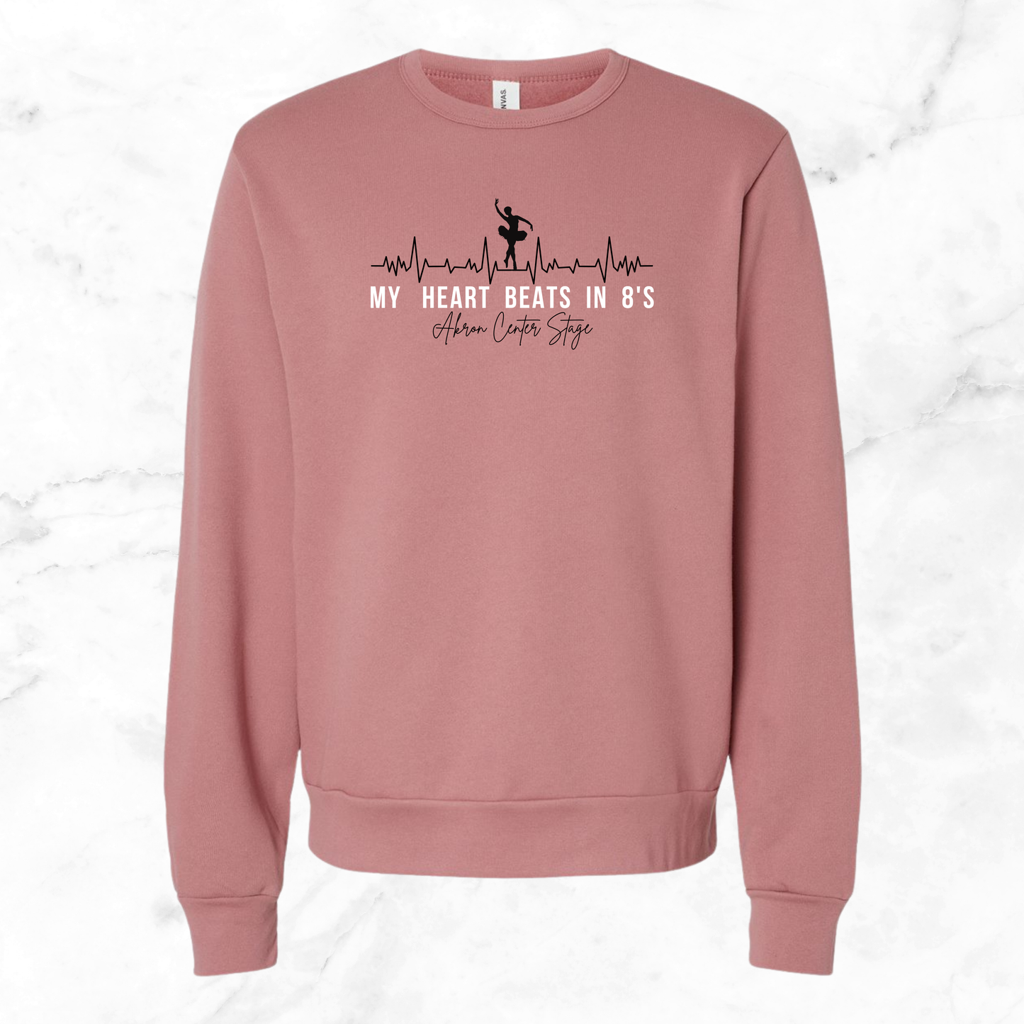 My Heart Beats in 8s Crewneck (Adult)