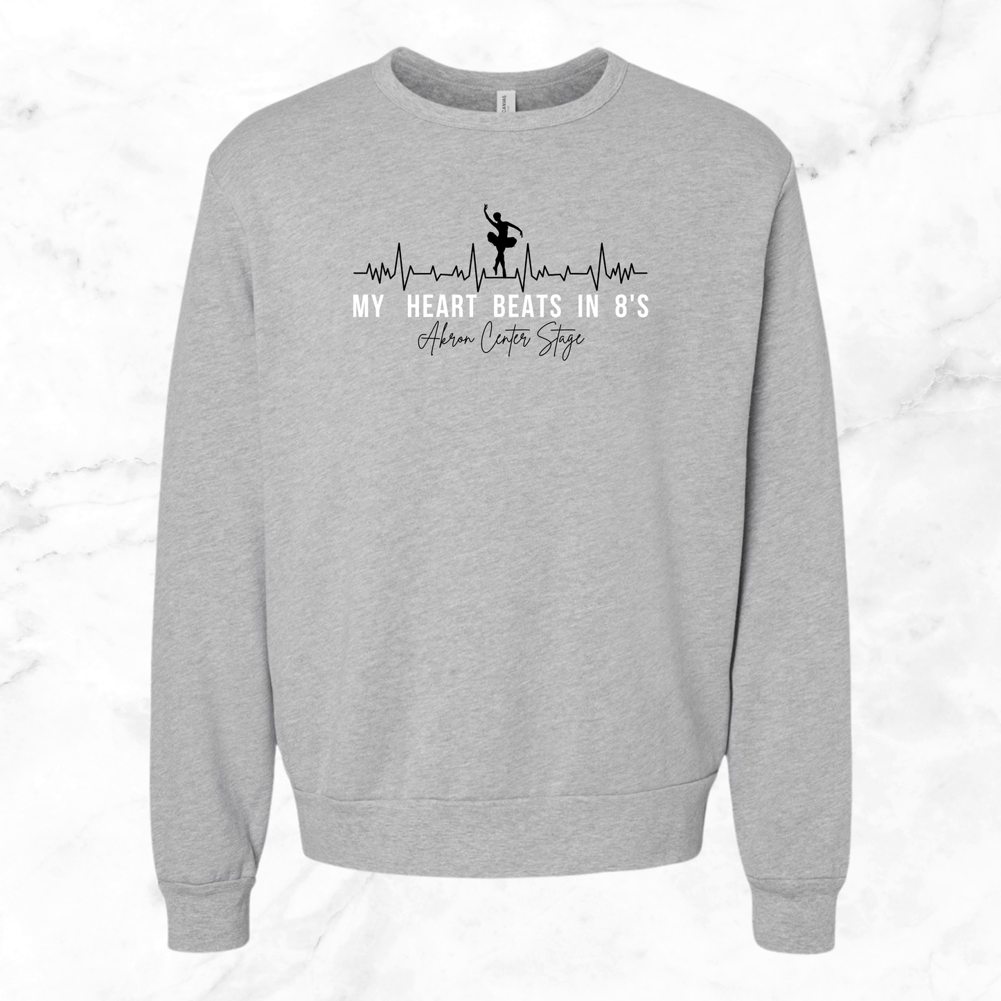 My Heart Beats in 8s Crewneck (Adult)
