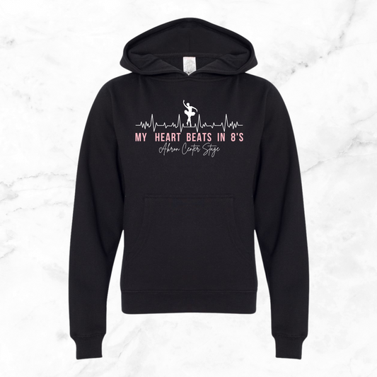 My Heart Beats in 8s Hoodie (Youth)